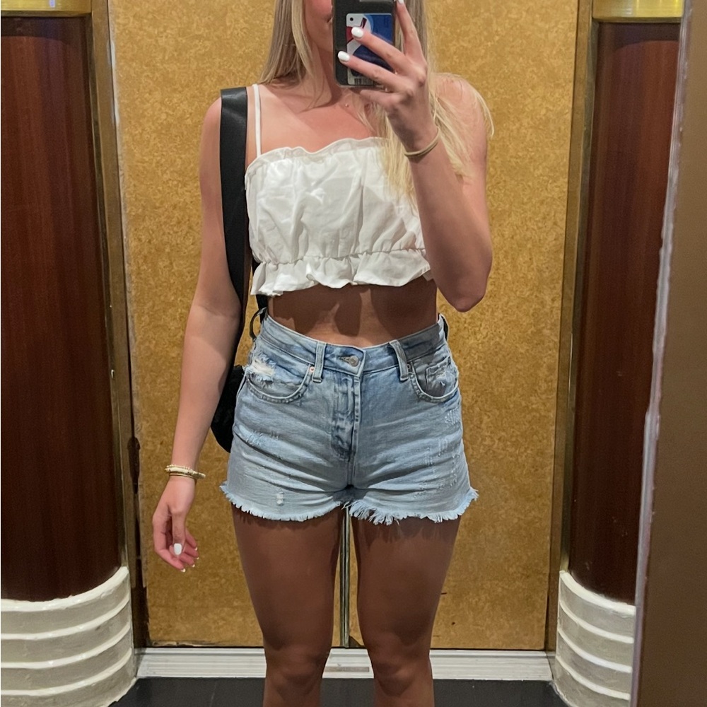 Denim shorts